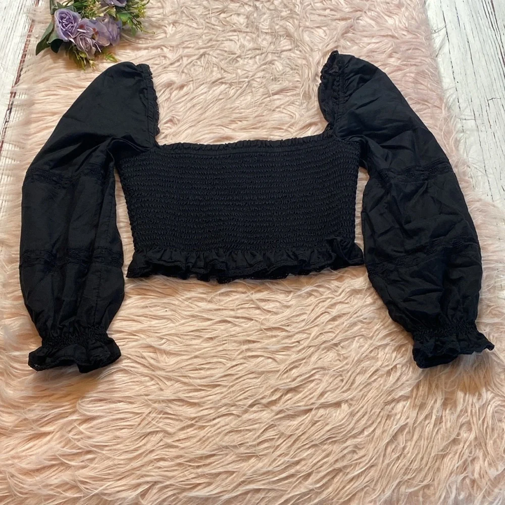 Aritzia Wilfred Soiree Top in Black sz XS
